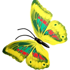 Mariposas Decorativas Amarillo 40 Cm 3 Piezas