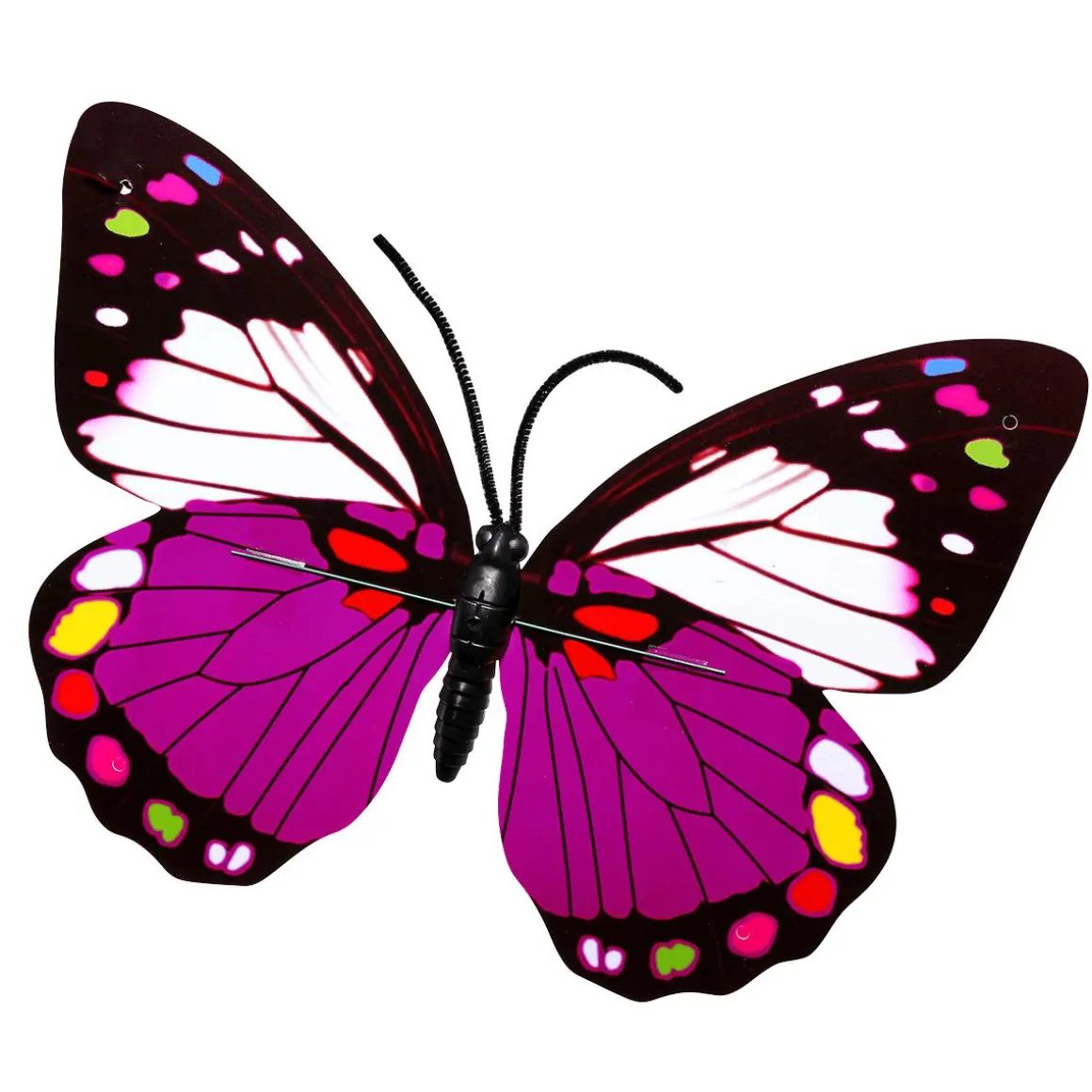 Mariposas Decorativas Morado 40 Cm 3 Piezas