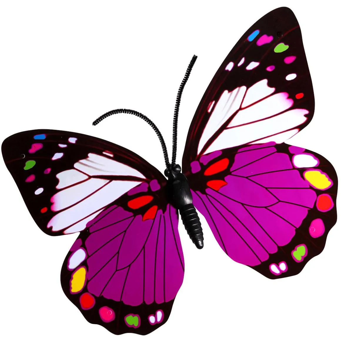 Mariposas Decorativas Morado 40 Cm 3 Piezas
