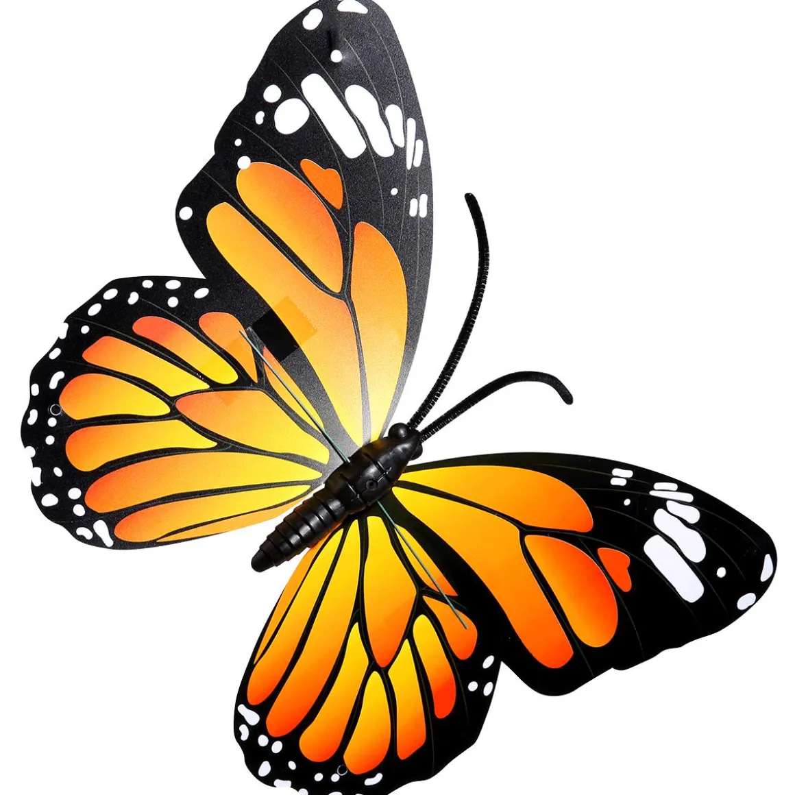 Mariposas Decorativas Naranja 40 Cm 3 Piezas