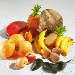 Media Piña Alimento De Imitación 20 Cm