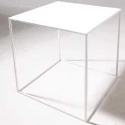 Mesa De Metal 45 X 45 Cm, Blanco