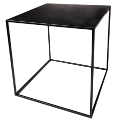 Mesa De Metal 45 X 45 Cm, Negra