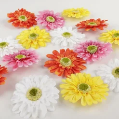 Mezcla De Flores Artificiales Dispersas Gerbera 36 Unidades