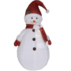 Muñeco De Nieve XL De Poliéster De 120 Cm