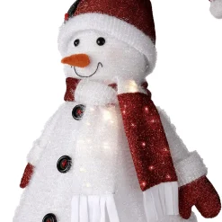 Muñeco De Nieve XL De Poliéster De 120 Cm