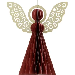 Ángel De Papel Gofrado Deluxe 40 Cm