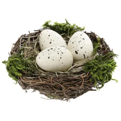 Nido Deco Con Huevos 10 Cm Ø