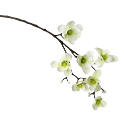 Noble Rama De Magnolia Artificial, Blanco Verde, 100 Cm