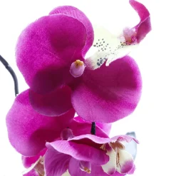 Orquídea Artificial En Maceta, Rosa 28 Cm