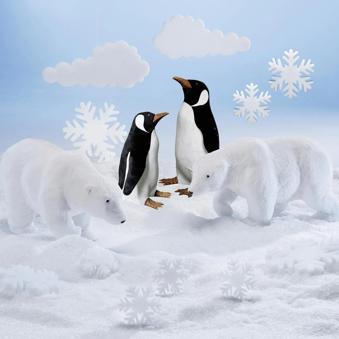 Oso Polar De Peluche Decorativo Altura 44 Cm