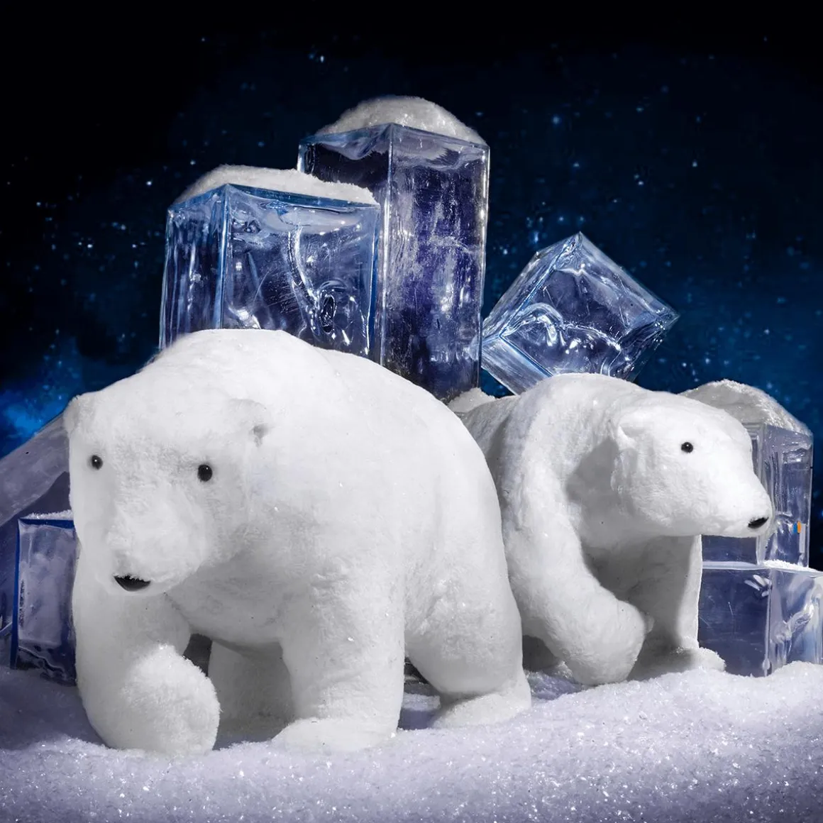 Oso Polar De Peluche Decorativo Altura 44 Cm