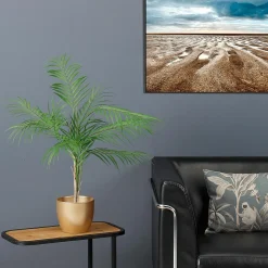 Palmera Artificial Decorativa En Maceta 12 X 25 Cm