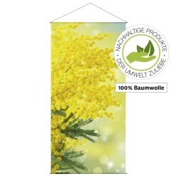 Pancarta De Fibra Natural Ligera "Mimosa" De Algodón 100 X 200 Cm
