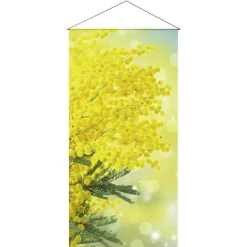 Pancarta De Fibra Natural Ligera "Mimosa" De Algodón 100 X 200 Cm