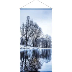 Pancarta De Tela Ignífuga "Wintersee" De Tela De Bandera 100 X 200 Cm