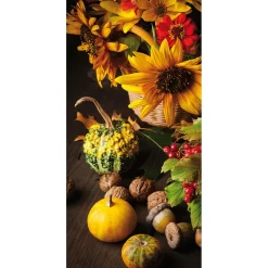 Pancarta De Tela Ignífuga "Decoración De Otoño" De Tela De Bandera 100 X 200 Cm