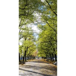 Pancarta De Tela Ignífuga "Avenida En El Parque" De Tela De Bandera 100 X 200 Cm