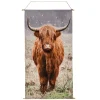 Pancarta De Textil Vaca En Pasto Con LED 60 X 110 Cm