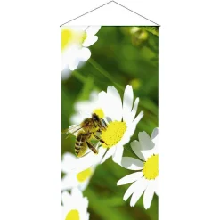 Pancarta Ligera De Fibra Natural "Abeja" De Algodón 100 X 200 Cm