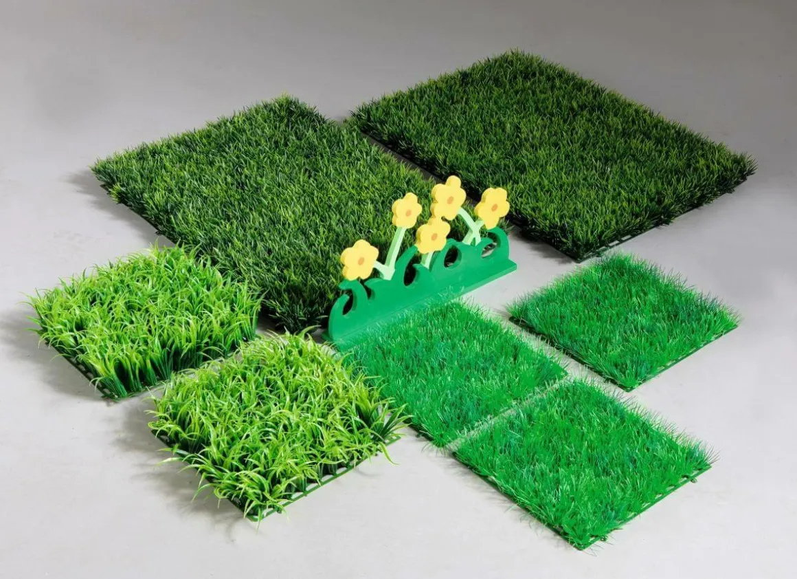Panel De Hierba Artificial, 60 X 40 Cm