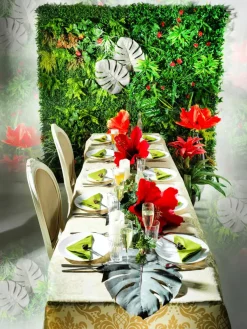 Panel De Mezcla De Pasto Y Flores, 1 X 1 M