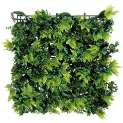 Panel De Plantas Verdes Artificiales, 50 X 50 Cm
