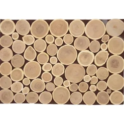Paneles De Disco De Madera En Dos Tamaños