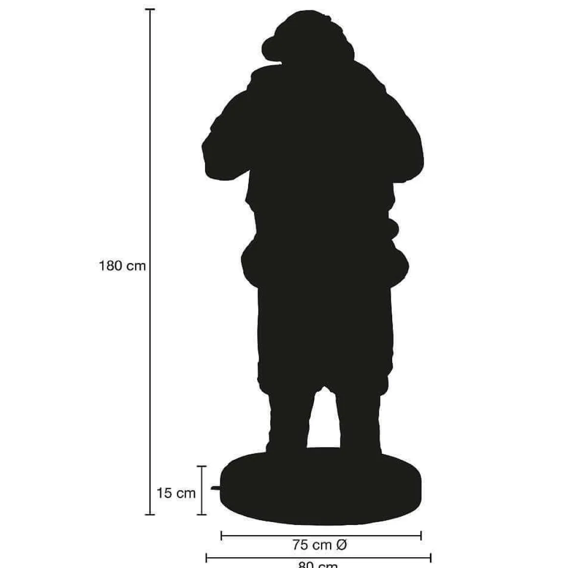 Papá Noel Con Color Personalizado 180 Cm
