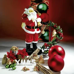 Papá Noel De Fibra De Vidrio 180 Cm