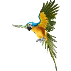 Papagayo Decorativo Azul-amarillo Longitud 77 Cm