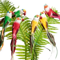 Papagayos Decorativos, 22 Cm, 6 Piezas