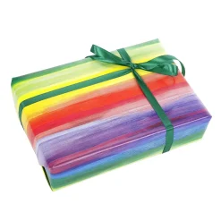 Papel De Regalo A Rayas De Colores 50 Cm X 50 M