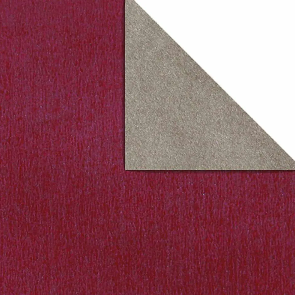 Papel De Regalo Bicolor 70 Cm, 250 M, Plata Baya