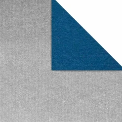 Papel De Regalo Bicolor 50 Cm, 100 M, Azul Plata