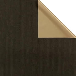 Papel De Regalo Bicolor 70 Cm, 100 M, Negro/oro