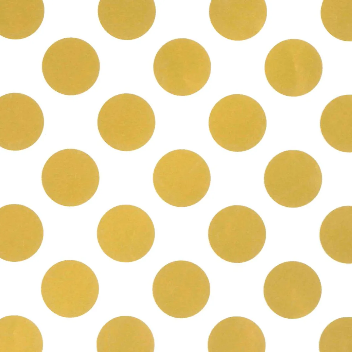 Papel De Regalo Blanco Sostenible Con Puntos Dorados - Bobina De Papel De Regalo De 50 M