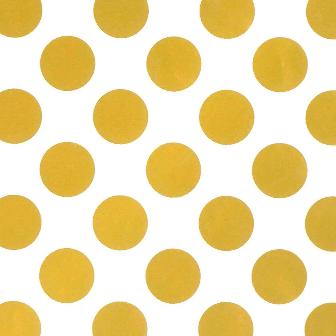 Papel De Regalo Blanco Sostenible Con Puntos Dorados - Bobina De Papel De Regalo De 50 M