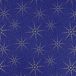 Papel De Regalo Estrellas Azul / Dorado / Plateado