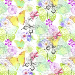 Papel De Regalo Mariposas, 50 Cm, 50 M