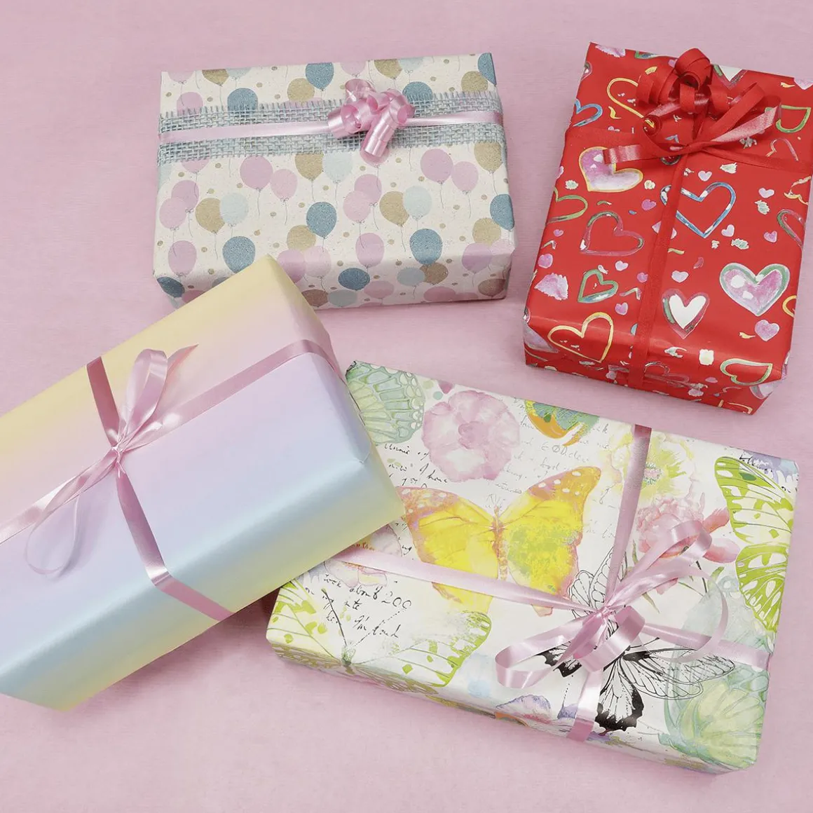 Papel De Regalo Mariposas, 50 Cm, 50 M