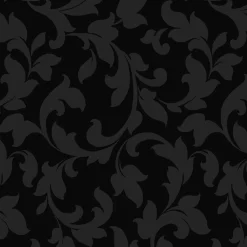 Papel De Regalo Negro Sostenible Con Diseño De Vid Brillante - Bobina De Papel De Regalo De 50 M