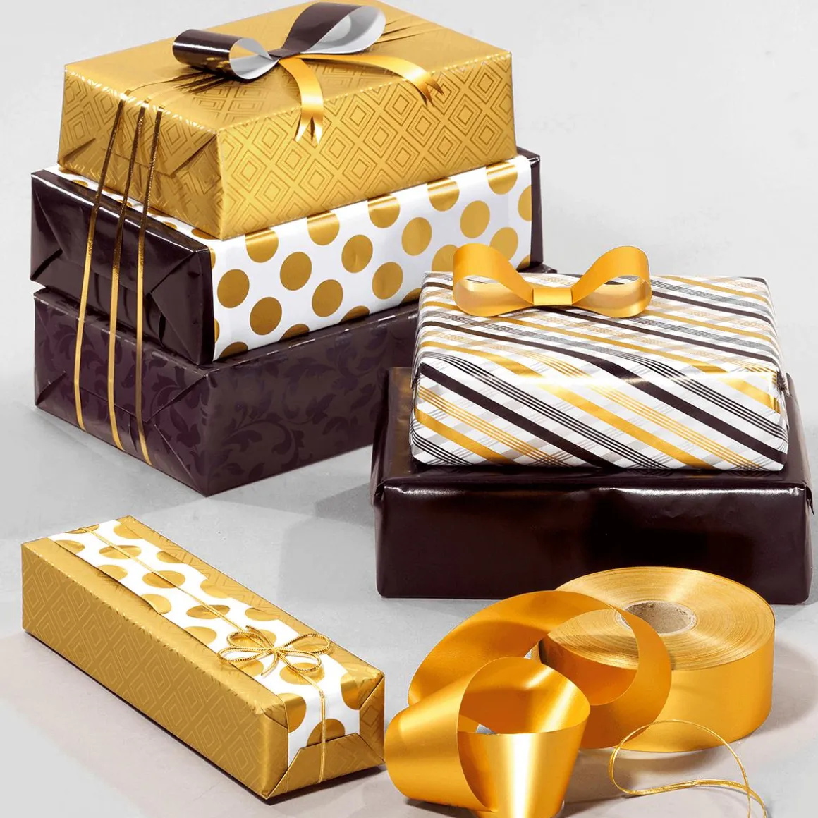 Papel De Regalo Negro Sostenible Con Diseño De Vid Brillante - Bobina De Papel De Regalo De 50 M
