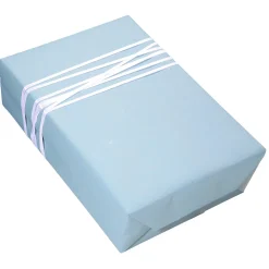 Papel Kraft Liso Azul Reciclado - Bobina De Papel De Regalo De 50 M
