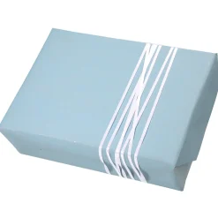 Papel Kraft Liso Azul Reciclado - Bobina De Papel De Regalo De 50 M