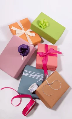 Papel Kraft Liso Azul Reciclado - Bobina De Papel De Regalo De 50 M