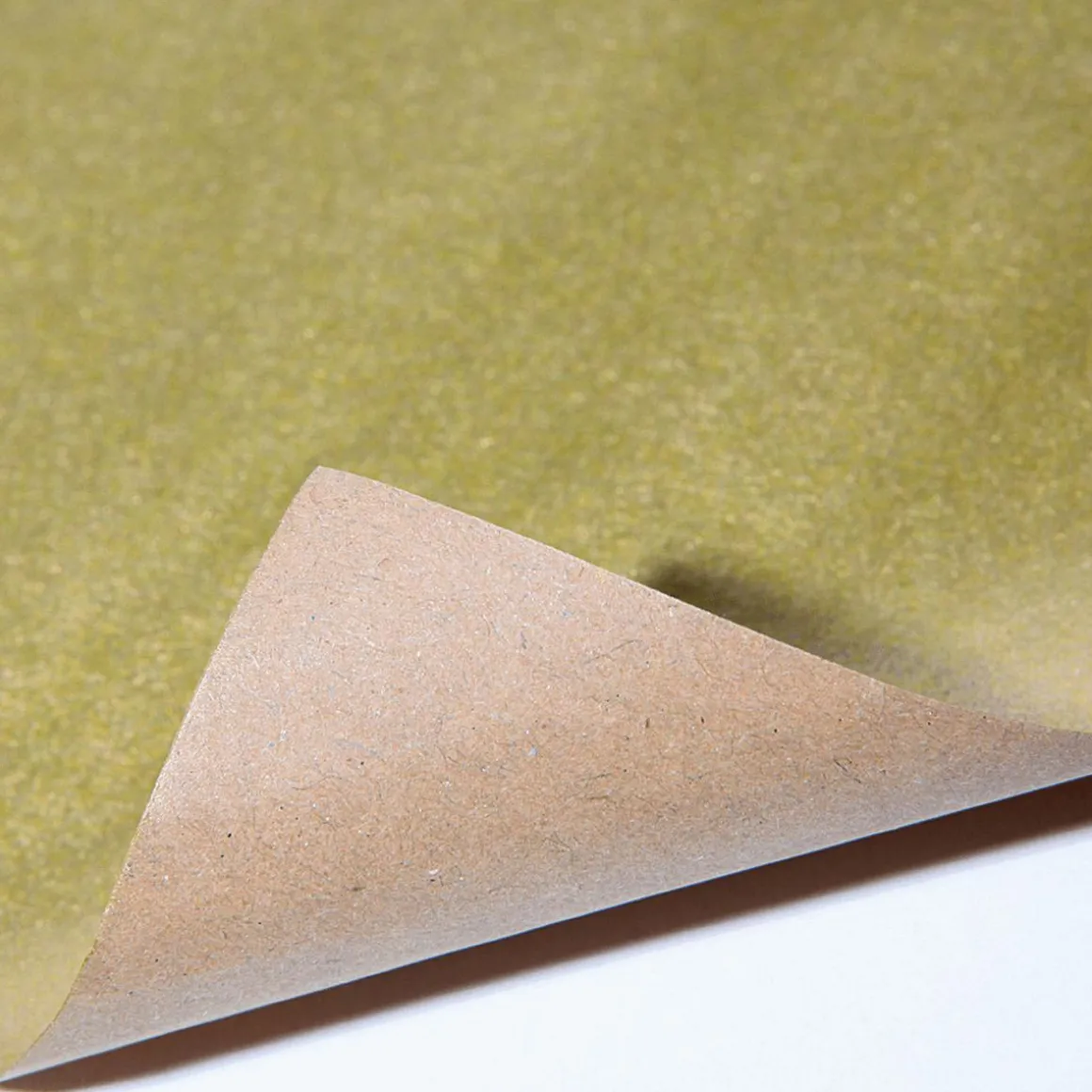 Papel Kraft Liso Dorado Reciclado - Bobina De Papel De Regalo De 50 M