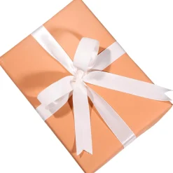 Papel Kraft Liso Reciclado En Color Naranja - Bobina De Papel De Regalo De 50 M