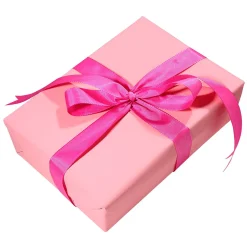 Papel Kraft Liso Rosa Reciclado - Bobina De Papel De Regalo De 50 M