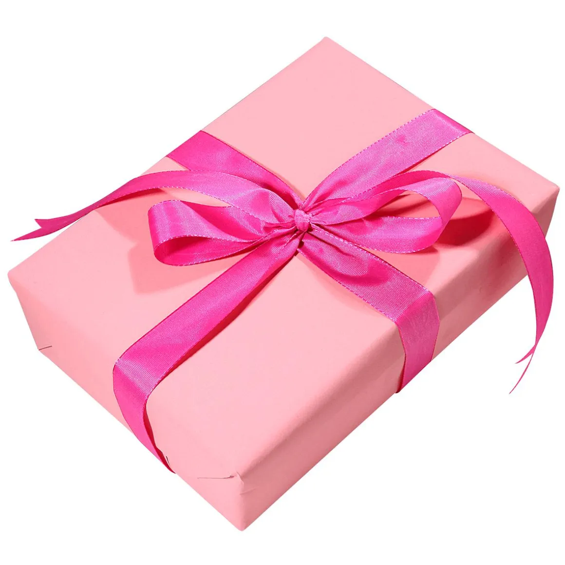 Papel Kraft Liso Rosa Reciclado - Bobina De Papel De Regalo De 50 M